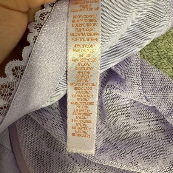 Savage X Fenty Women's Curvy Lace Unlined Bra, Lavender, 42G - Picture 3 of 7